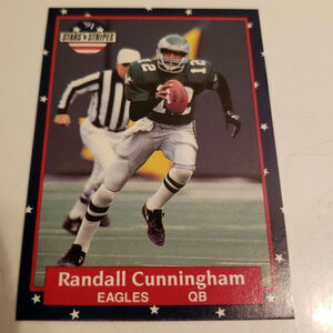 Randall Cunningham 1991 Fleer Stars & Stripes #97 - Philadelphia Eagles - NFL